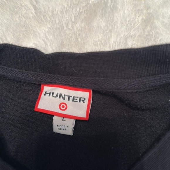 HUNTER for TARGET Women's Black Mesh Long Sleeve Sweatshirt - Size Large - Picture 8 of 8
